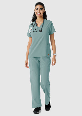 Carhartt Women's Knit Panel Scrub Top