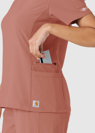 Carhartt Women's Knit Panel Scrub Top