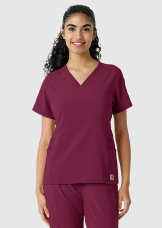 Carhartt Women's Knit Panel Scrub Top