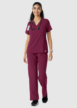 Carhartt Women's Knit Panel Scrub Top