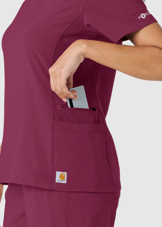 Carhartt Women's Knit Panel Scrub Top