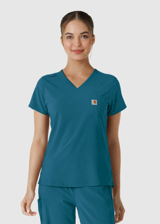 Carhartt Force Cross-Flex Women's Tuck-In Scrub Top