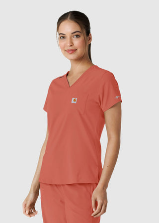 Carhartt Force Cross-Flex Women's Tuck-In Scrub Top