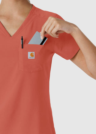 Carhartt Force Cross-Flex Women's Tuck-In Scrub Top