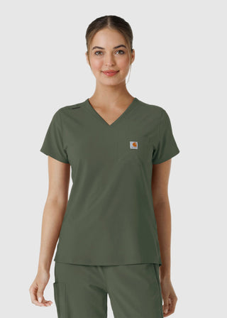 Carhartt Force Cross-Flex Women's Tuck-In Scrub Top