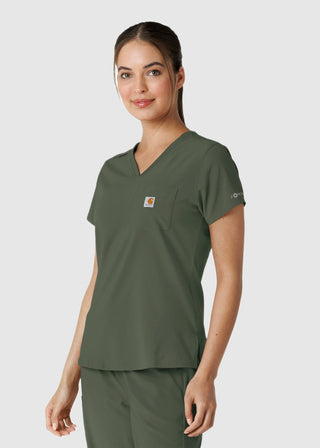 Carhartt Force Cross-Flex Women's Tuck-In Scrub Top