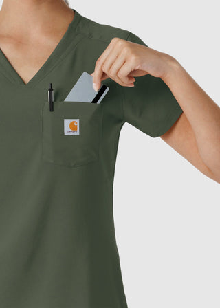 Carhartt Force Cross-Flex Women's Tuck-In Scrub Top