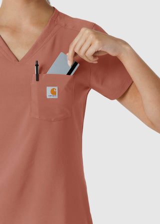 Carhartt Force Cross-Flex Women's Tuck-In Scrub Top