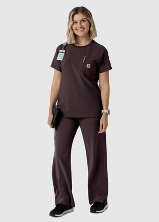 Wink Scrubs Carhartt Force Cross-Flex Women's Crew Neck Scrub Top