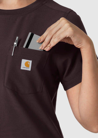 Wink Scrubs Carhartt Force Cross-Flex Women's Crew Neck Scrub Top