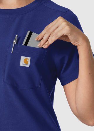 Wink Scrubs Carhartt Force Cross-Flex Women's Crew Neck Scrub Top