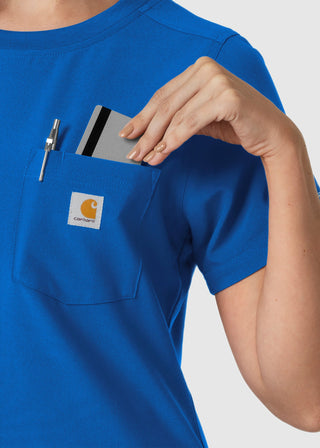 Wink Scrubs Carhartt Force Cross-Flex Women's Crew Neck Scrub Top