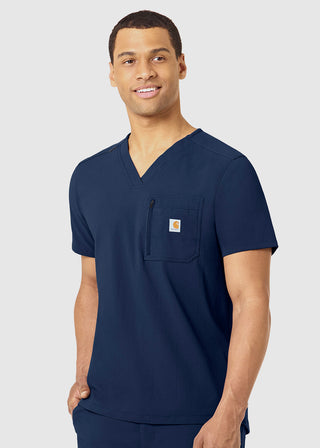 Carhartt Men's Tuck In Zipper Pocket Scrub Top
