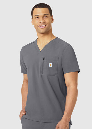 Carhartt Men's Tuck In Zipper Pocket Scrub Top