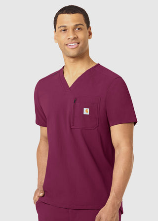 Carhartt Men's Tuck In Zipper Pocket Scrub Top