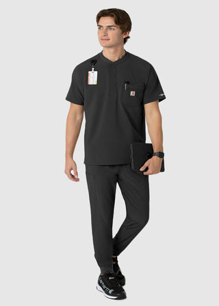 Carhartt Force Cross-Flex Men's Henley Scrub Top