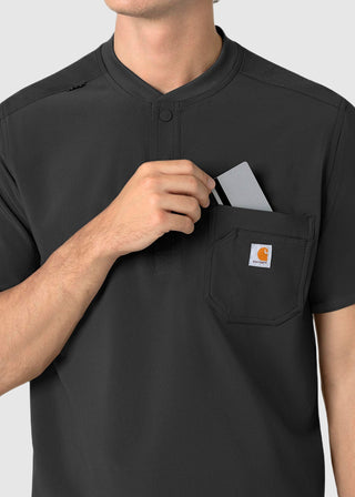 Carhartt Force Cross-Flex Men's Henley Scrub Top