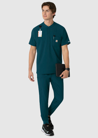 Carhartt Force Cross-Flex Men's Henley Scrub Top