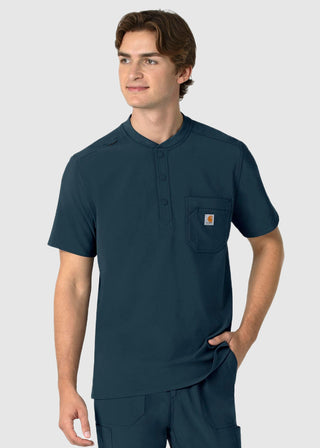 Carhartt Force Cross-Flex Men's Henley Scrub Top
