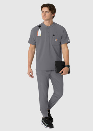 Carhartt Force Cross-Flex Men's Henley Scrub Top