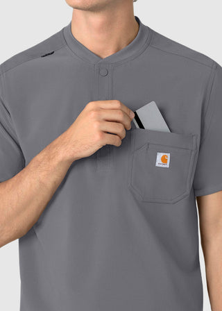 Carhartt Force Cross-Flex Men's Henley Scrub Top
