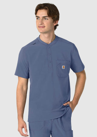 Carhartt Force Cross-Flex Men's Henley Scrub Top