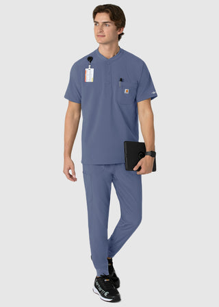 Carhartt Force Cross-Flex Men's Henley Scrub Top