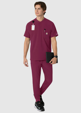 Carhartt Force Cross-Flex Men's Henley Scrub Top