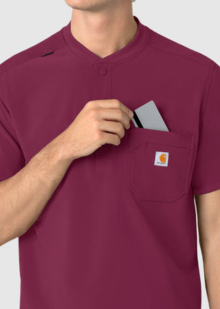 Carhartt Force Cross-Flex Men's Henley Scrub Top