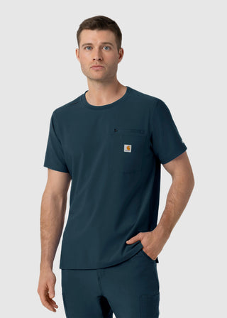 Wink Scrubs Carhartt Force Cross-Flex Men's Crew Neck Scrub Top