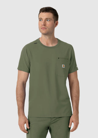 Wink Scrubs Carhartt Force Cross-Flex Men's Crew Neck Scrub Top