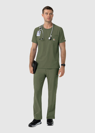 Wink Scrubs Carhartt Force Cross-Flex Men's Crew Neck Scrub Top