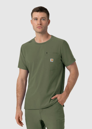 Wink Scrubs Carhartt Force Cross-Flex Men's Crew Neck Scrub Top