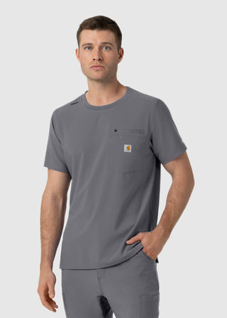Wink Scrubs Carhartt Force Cross-Flex Men's Crew Neck Scrub Top