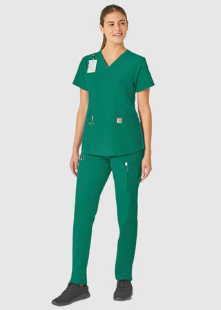 Carhartt Women's V-Neck 5 Pocket Scrub Top