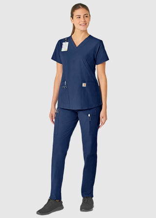 Carhartt Women's V-Neck 5 Pocket Scrub Top