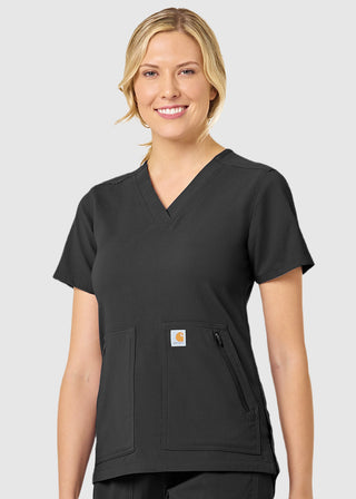 Carhartt Women's Zip Pocket Scrub Top