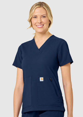 Carhartt Women's Zip Pocket Scrub Top
