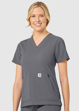 Carhartt Women's Zip Pocket Scrub Top