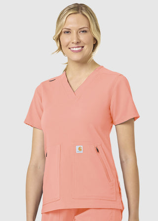 Carhartt Women's Zip Pocket Scrub Top