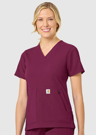 Carhartt Women's Zip Pocket Scrub Top