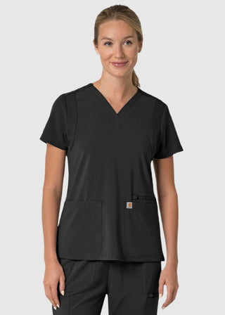 Carhartt Force Cross-Flex Women's Flex Panel V-Neck Scrub Top