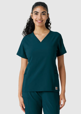 Carhartt Women's Knit Panel Scrub Top