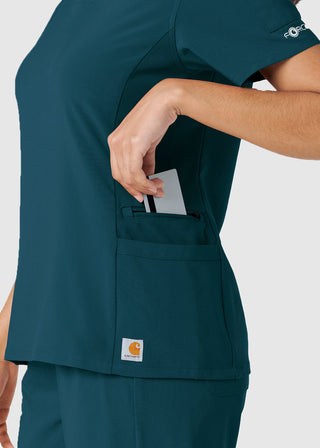 Carhartt Women's Knit Panel Scrub Top