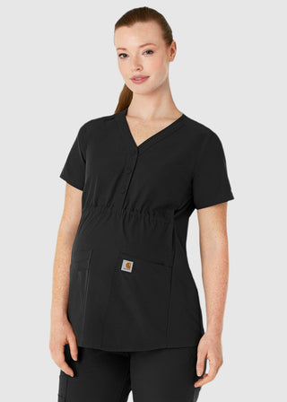 Carhartt Force Essentials Women's Henley Maternity Scrub Top