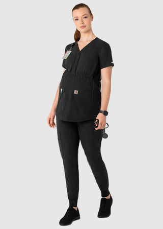 Carhartt Force Essentials Women's Henley Maternity Scrub Top