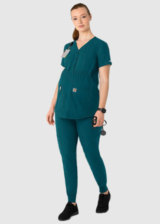 Carhartt Force Essentials Women's Henley Maternity Scrub Top
