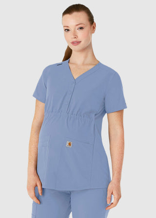 Carhartt Force Essentials Women's Henley Maternity Scrub Top