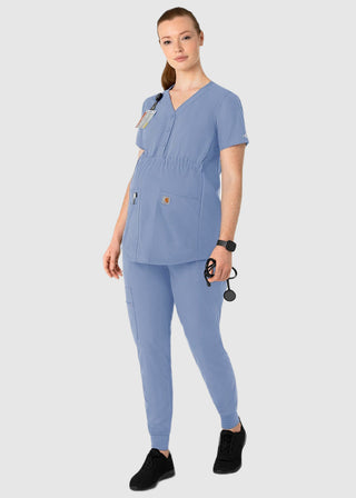 Carhartt Force Essentials Women's Henley Maternity Scrub Top