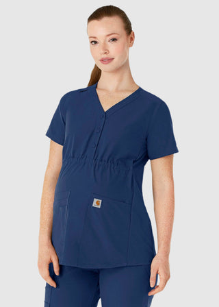 Carhartt Force Essentials Women's Henley Maternity Scrub Top